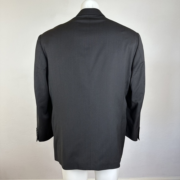 Missoni Black Pinstripe Extrafine Wool Sport Jacket US Mens 44S - Picture 8 of 8